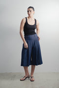Bermuda Fluida Efeito Denim